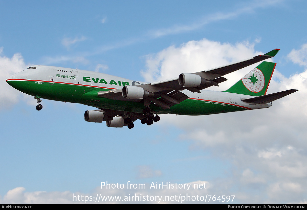 Aircraft Photo of B-16407 | Boeing 747-45E(BDSF) | EVA Air Cargo | AirHistory.net #764597