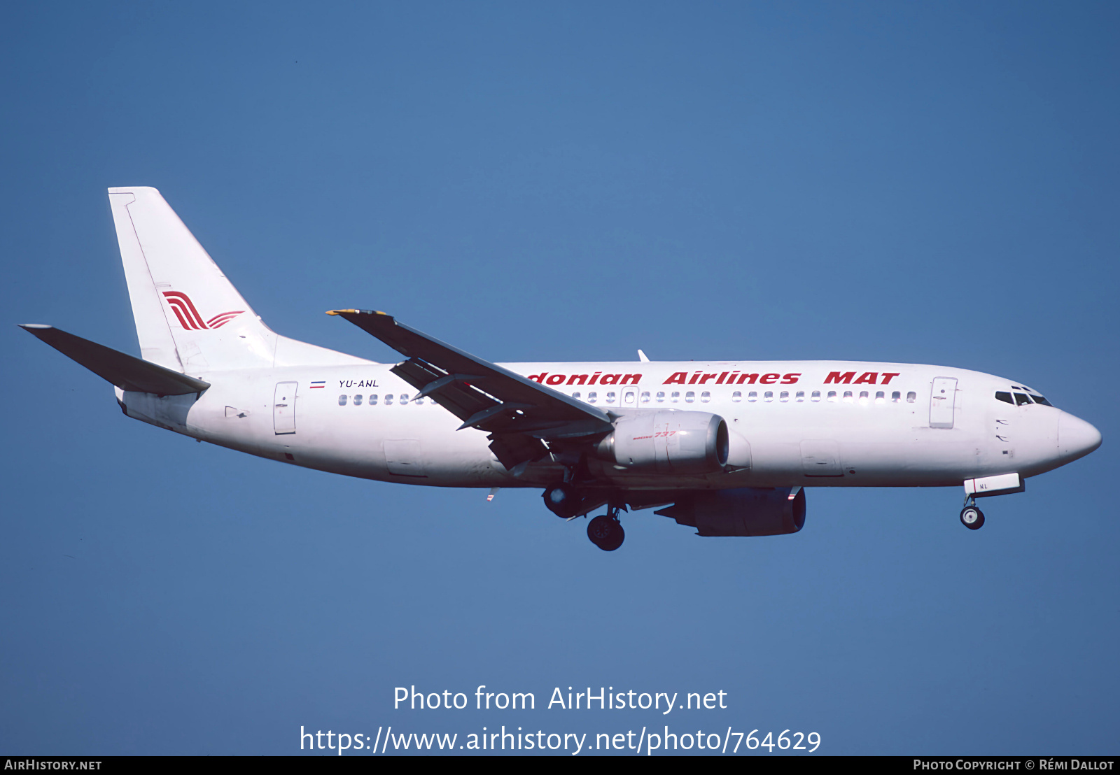 Aircraft Photo of YU-ANL | Boeing 737-3H9 | MAT - Macedonian Airlines | AirHistory.net #764629