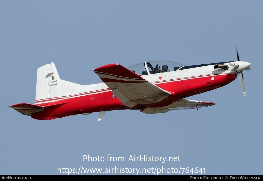 Aircraft Photo of M50-18 | Pilatus PC-7 MkII Astra | Malaysia - Air Force | AirHistory.net #764641