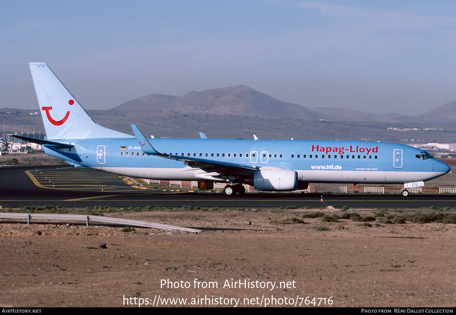 Aircraft Photo of D-AHFV | Boeing 737-8K5 | Hapag-Lloyd | AirHistory.net #764716