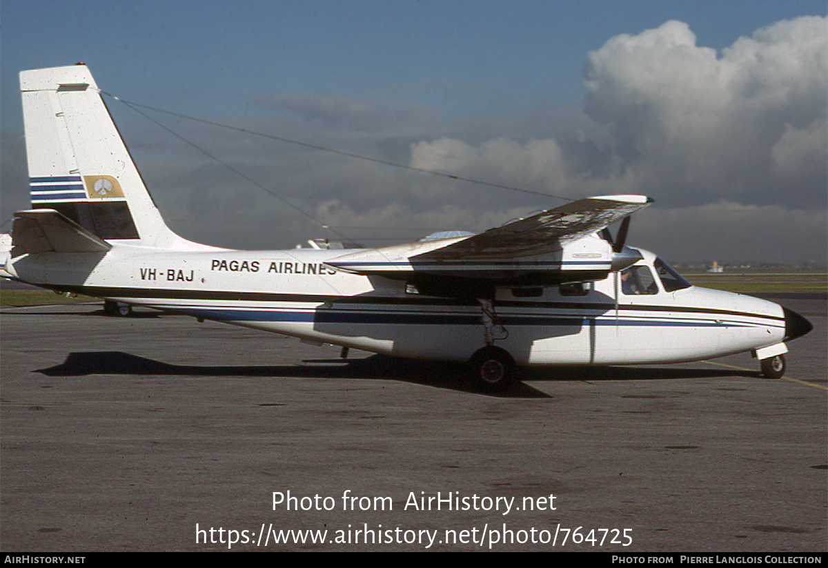 Aircraft Photo of VH-BAJ | Rockwell 500S Shrike Commander | Pagas Airlines | AirHistory.net #764725