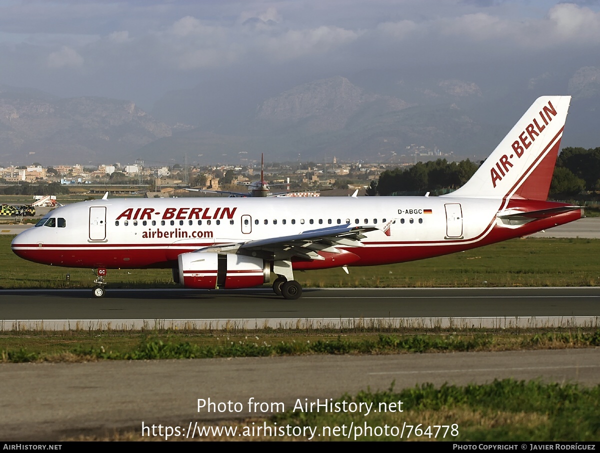 Aircraft Photo of D-ABGC | Airbus A319-132 | Air Berlin | AirHistory.net #764778