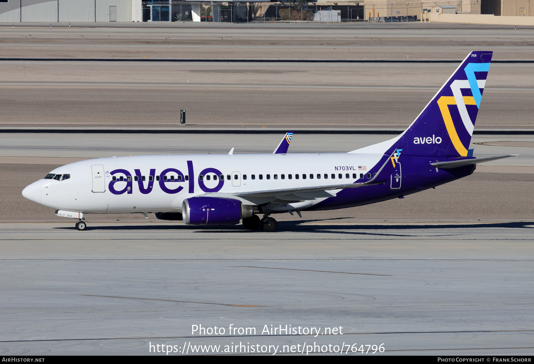 Aircraft Photo of N703VL | Boeing 737-7H4 | Avelo Airlines | AirHistory.net #764796