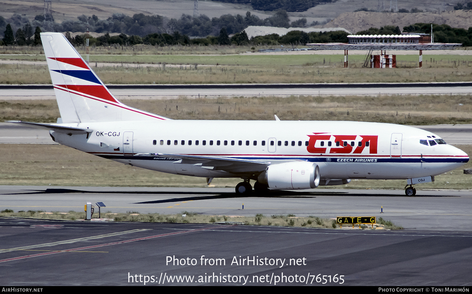 Aircraft Photo of OK-CGJ | Boeing 737-55S | ČSA - Czech Airlines | AirHistory.net #765165