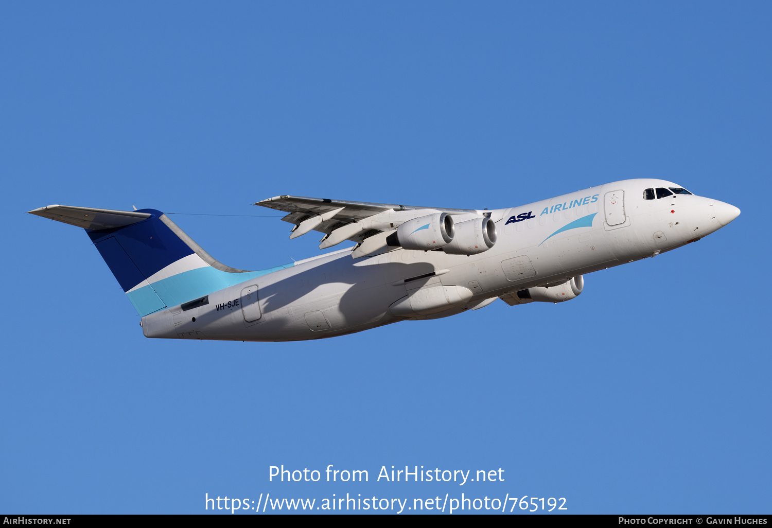 Aircraft Photo of VH-SJE | British Aerospace BAe-146-300 | ASL Airlines | AirHistory.net #765192