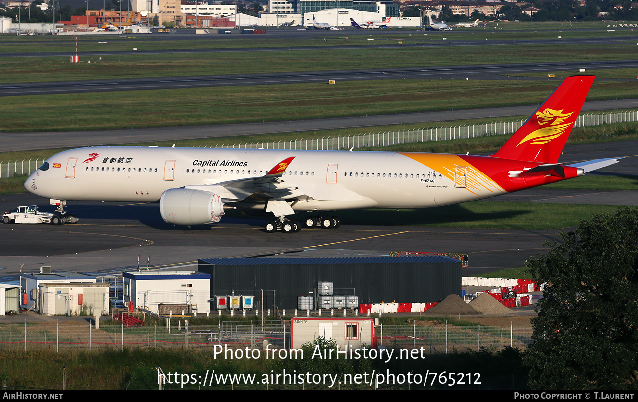 Aircraft Photo of F-WZGQ | Airbus A350-941 | Capital Airlines | AirHistory.net #765212