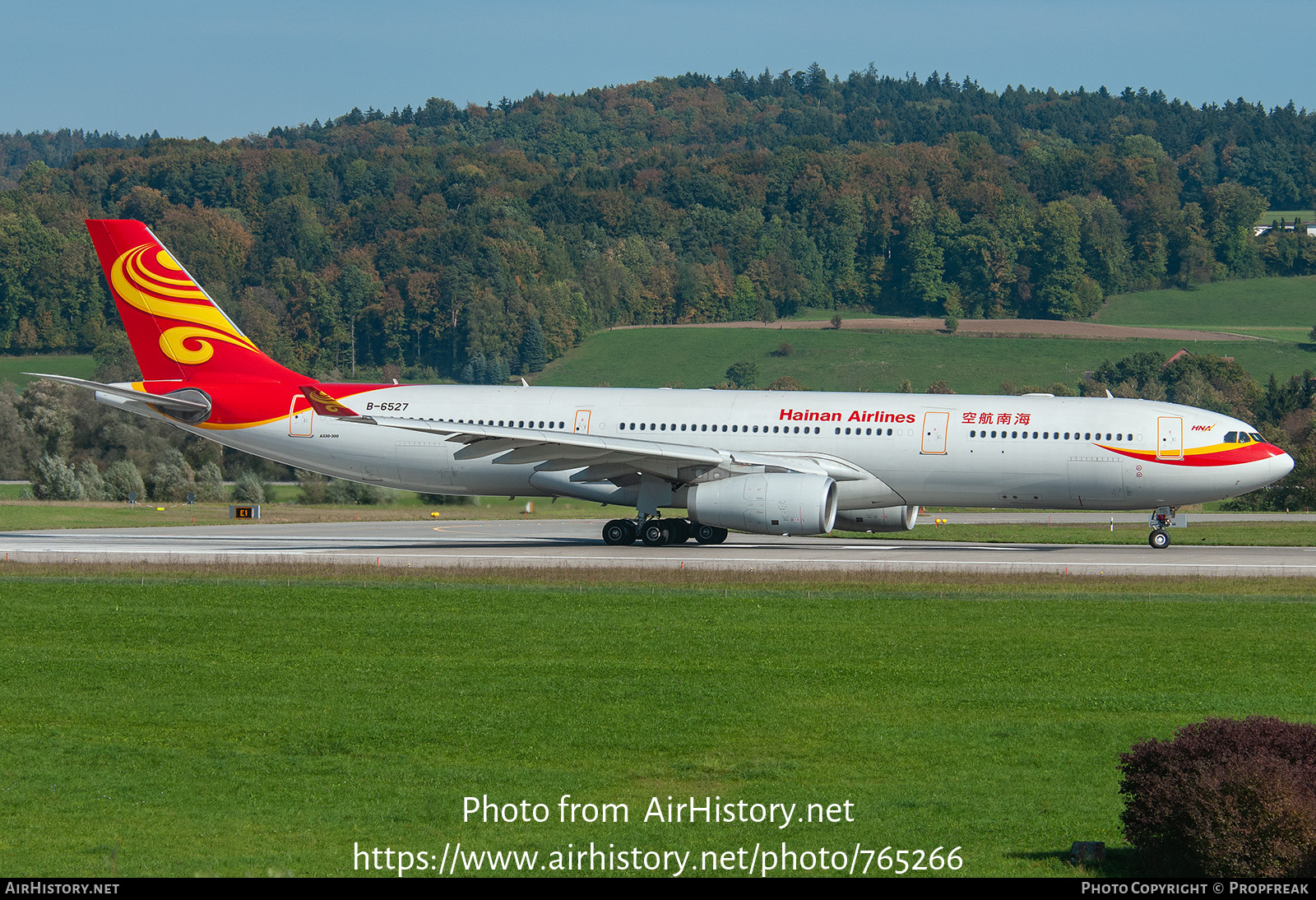 Aircraft Photo of B-6527 | Airbus A330-343E | Hainan Airlines | AirHistory.net #765266