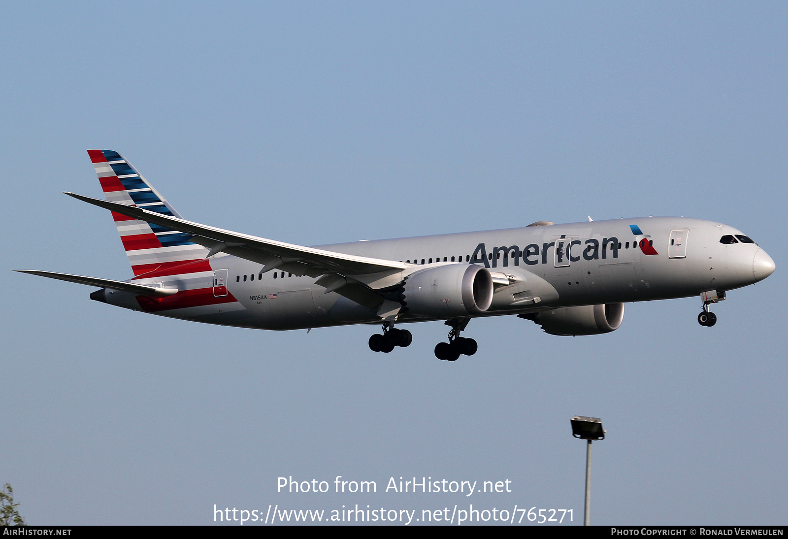 Aircraft Photo of N815AA | Boeing 787-8 Dreamliner | American Airlines | AirHistory.net #765271