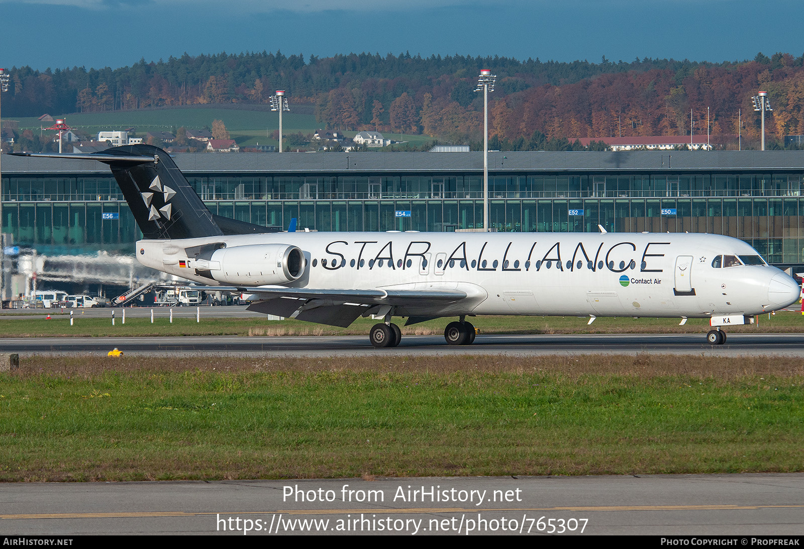 Aircraft Photo of D-AFKA | Fokker 100 (F28-0100) | Contact Air | AirHistory.net #765307