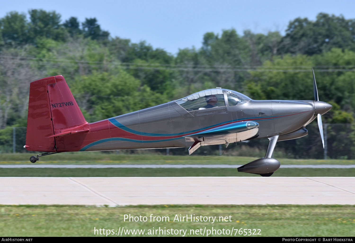 Aircraft Photo of N727WB | Van's RV-7 | AirHistory.net #765322