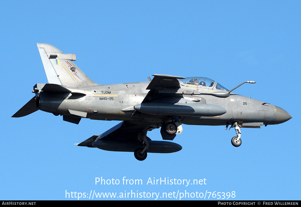 Aircraft Photo of M40-25 | British Aerospace Hawk 208 | Malaysia - Air Force | AirHistory.net #765398