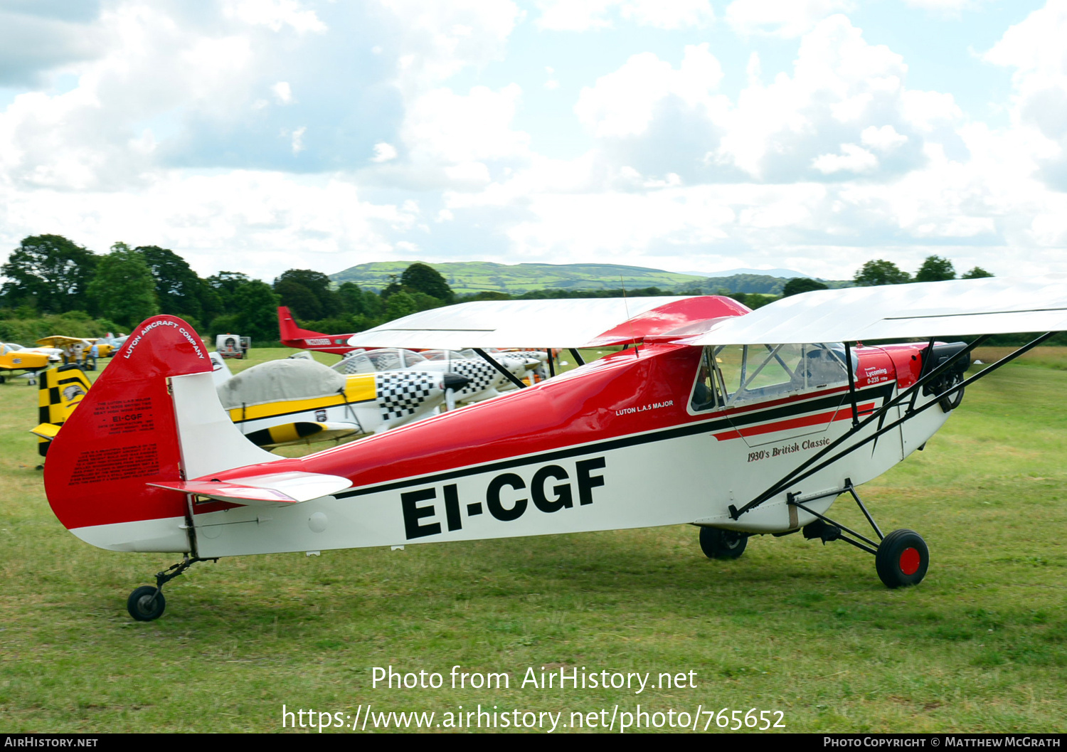 Aircraft Photo of EI-CGF | Luton LA-5A Major | AirHistory.net #765652