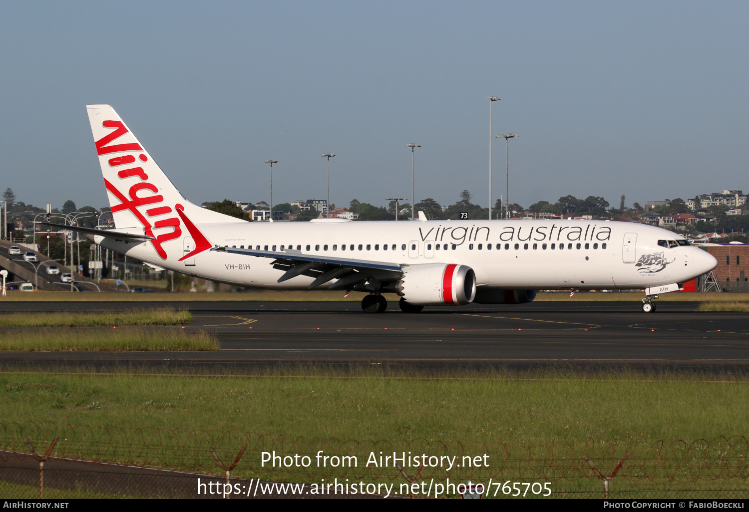 Aircraft Photo of VH-8IH | Boeing 737-8 Max 8 | Virgin Australia Airlines | AirHistory.net #765705