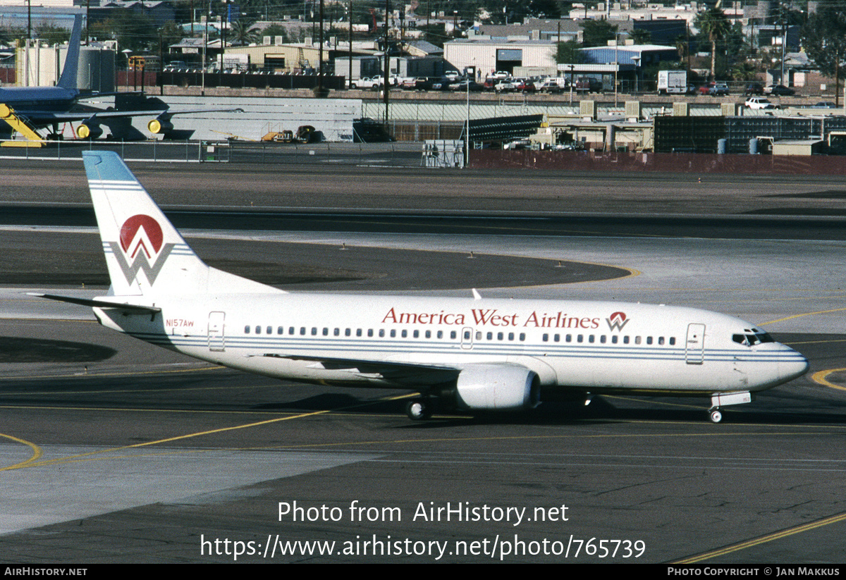 Aircraft Photo of N157AW | Boeing 737-3G7 | America West Airlines | AirHistory.net #765739