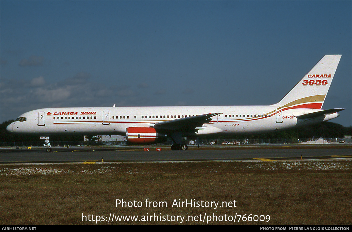 Aircraft Photo of C-FXOD | Boeing 757-28A | Canada 3000 | AirHistory.net #766009