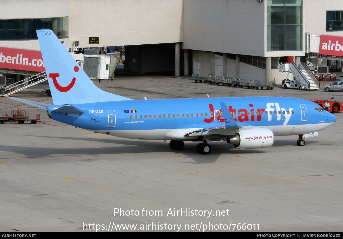 Aircraft Photo of OO-JAS | Boeing 737-7K5 | Jetairfly | AirHistory.net #766011