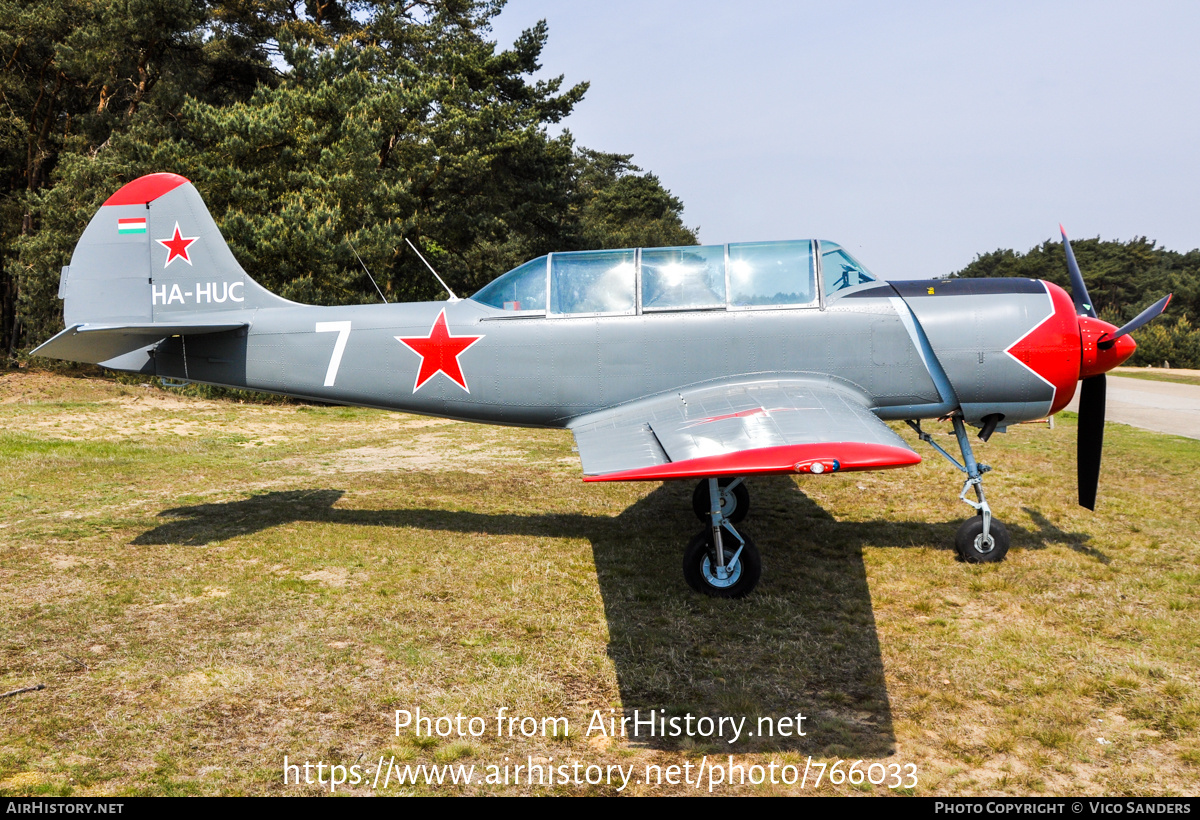 Aircraft Photo of HA-HUC | Yakovlev Yak-52 | Soviet Union - DOSAAF | AirHistory.net #766033