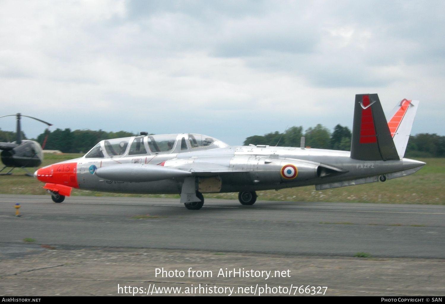 Aircraft Photo of F-AZPZ / 413 | Fouga CM-170R Magister | France - Air Force | AirHistory.net #766327