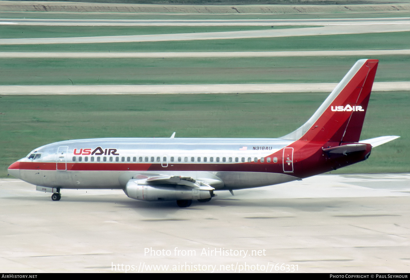 Aircraft Photo of N316AU | Boeing 737-2B7/Adv | USAir | AirHistory.net #766331