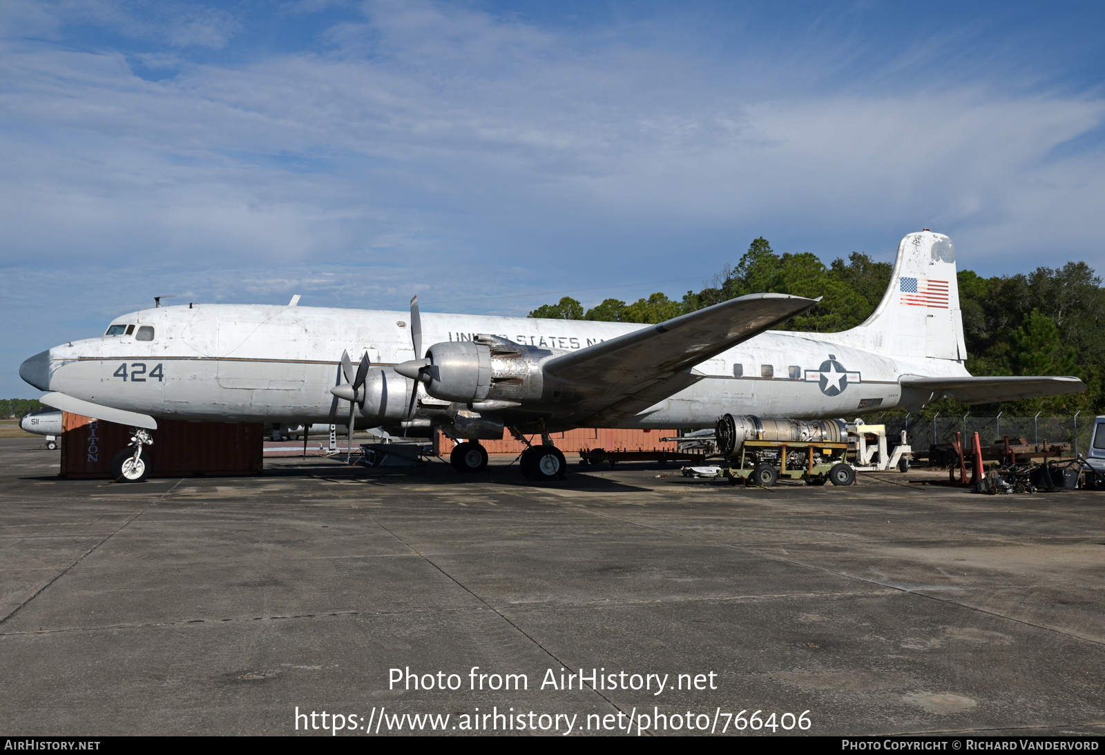 Aircraft Photo of 128424 | Douglas VC-118B Liftmaster | USA - Navy | AirHistory.net #766406