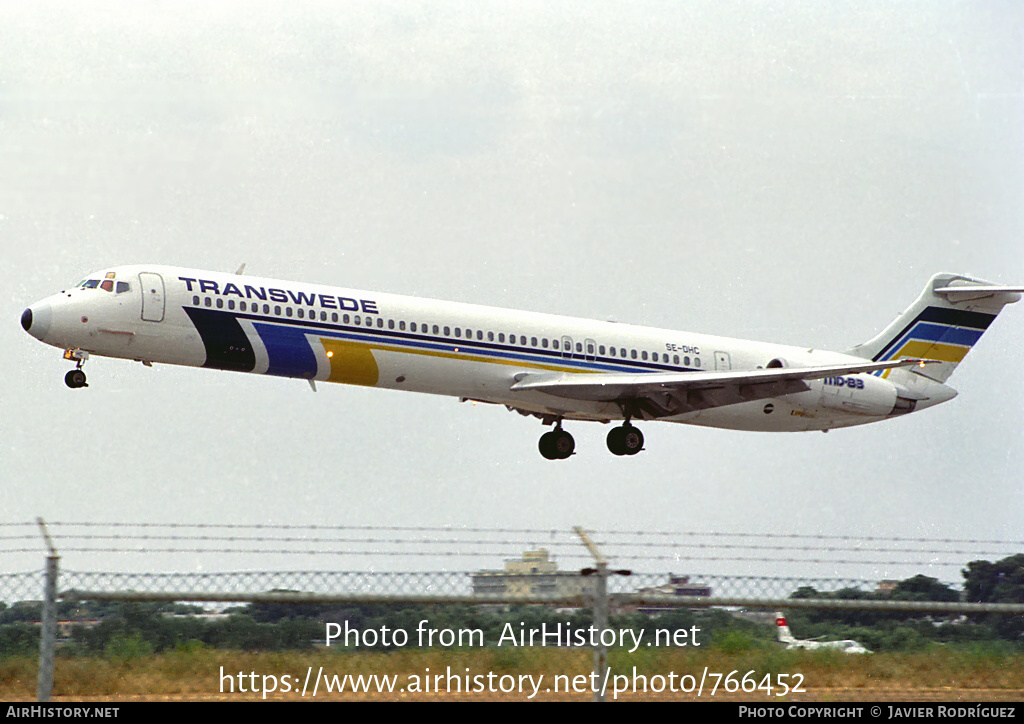 Aircraft Photo of SE-DHC | McDonnell Douglas MD-83 (DC-9-83) | Transwede Airways | AirHistory.net #766452