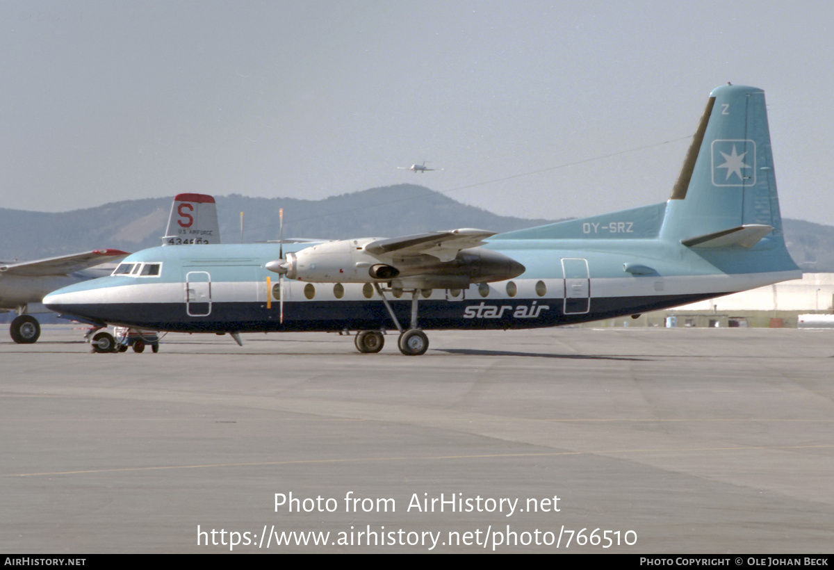 Aircraft Photo of OY-SRZ | Fokker F27-600 Friendship | Star Air | AirHistory.net #766510