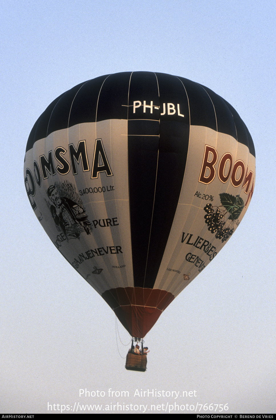 Aircraft Photo of PH-JBL | Cameron N-120 | AirHistory.net #766756