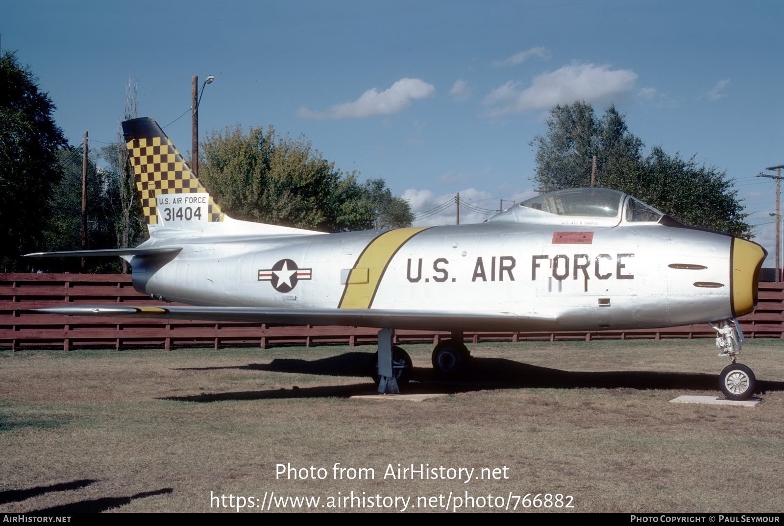 Aircraft Photo of 31404 | North American F-86H Sabre | USA - Air Force | AirHistory.net #766882