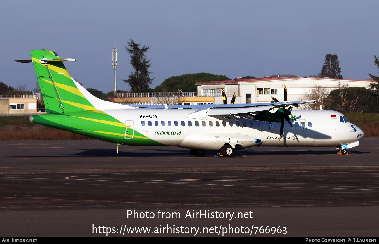 Aircraft Photo of PK-GAF | ATR ATR-72-600 (ATR-72-212A) | Garuda Indonesia Explore | AirHistory.net #766963