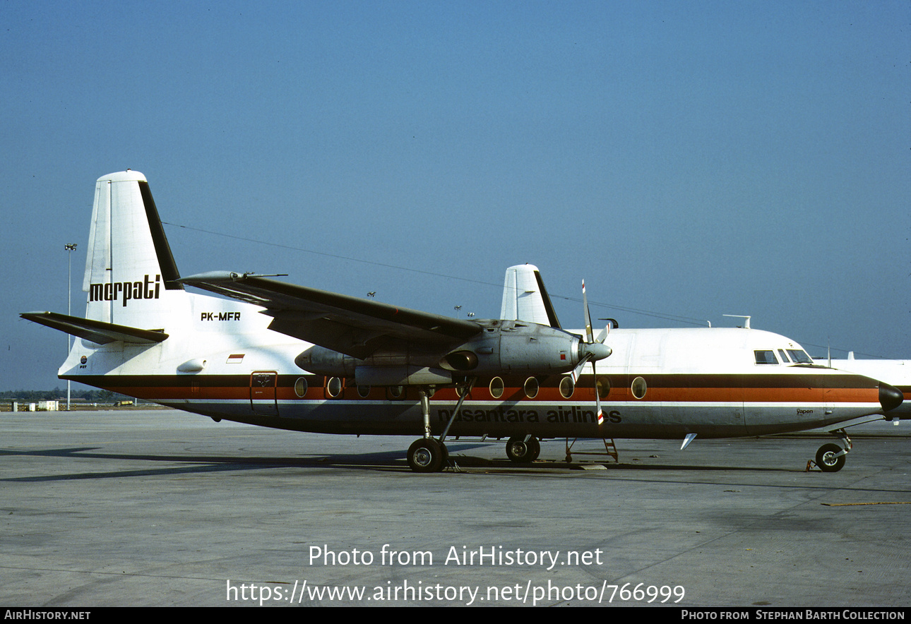 Aircraft Photo of PK-MFR | Fokker F27-200 Friendship | Merpati Nusantara Airlines | AirHistory.net #766999