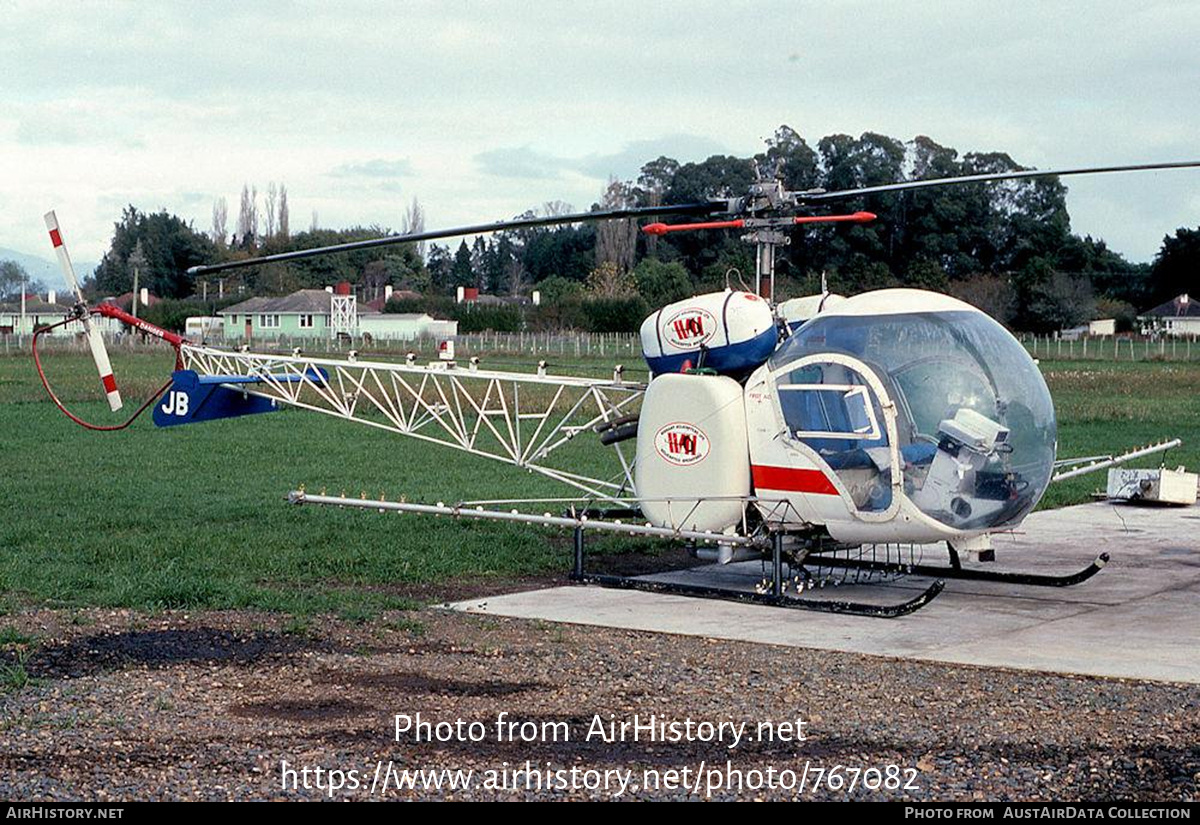 Aircraft Photo of ZK-HJB / JB | Bell 47G-3B-2 | Wishart Helicopters | AirHistory.net #767082