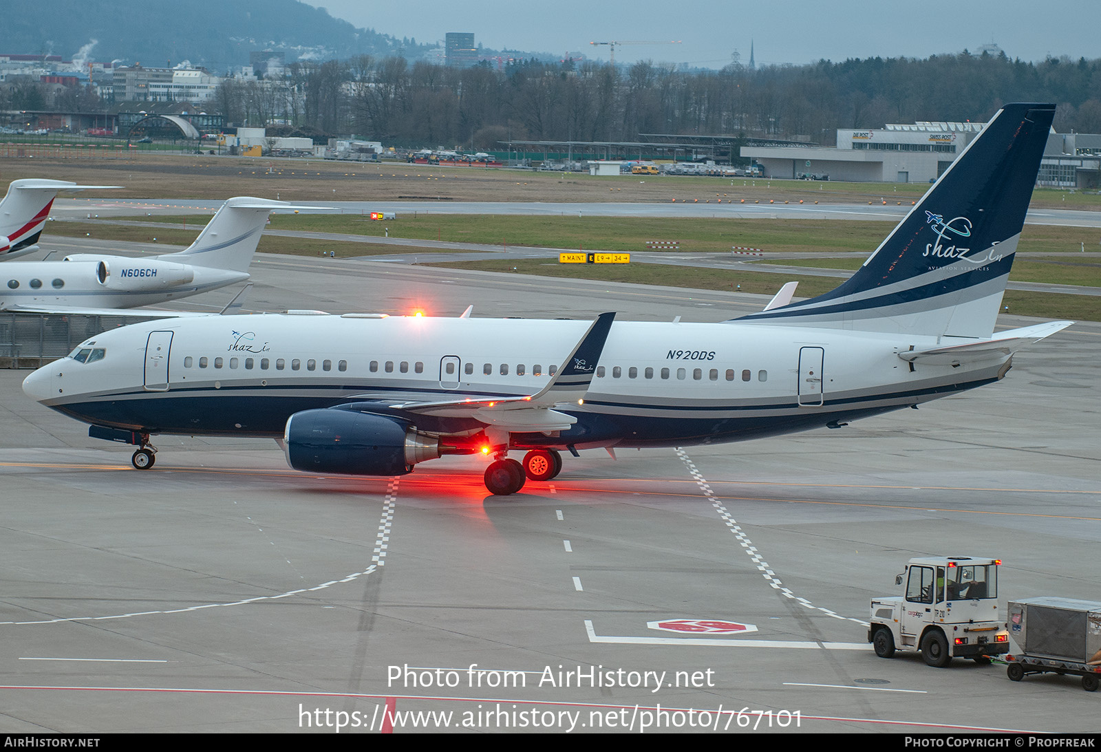 Aircraft Photo of N920DS | Boeing 737-75V BBJ | Shazin Aviation Services | AirHistory.net #767101