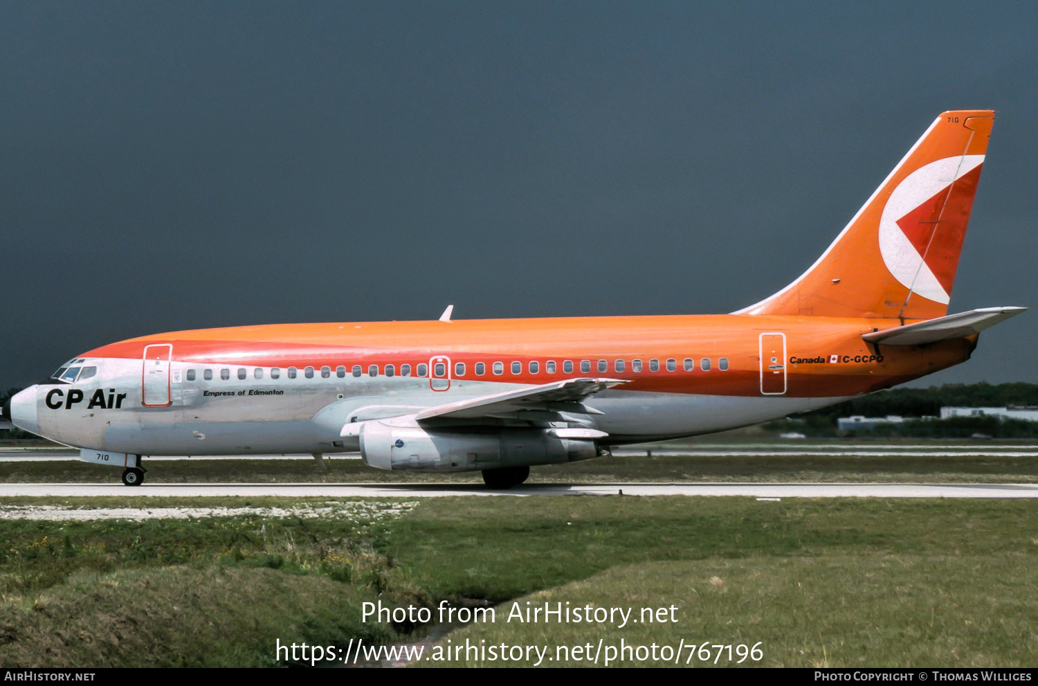 Aircraft Photo of C-GCPO | Boeing 737-217/Adv | CP Air | AirHistory.net #767196