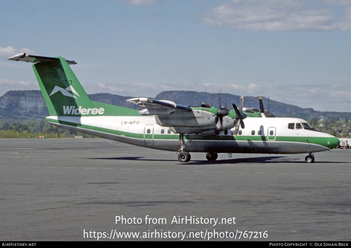 Aircraft Photo of LN-WFO | De Havilland Canada DHC-7-102 Dash 7 | Widerøe | AirHistory.net #767216