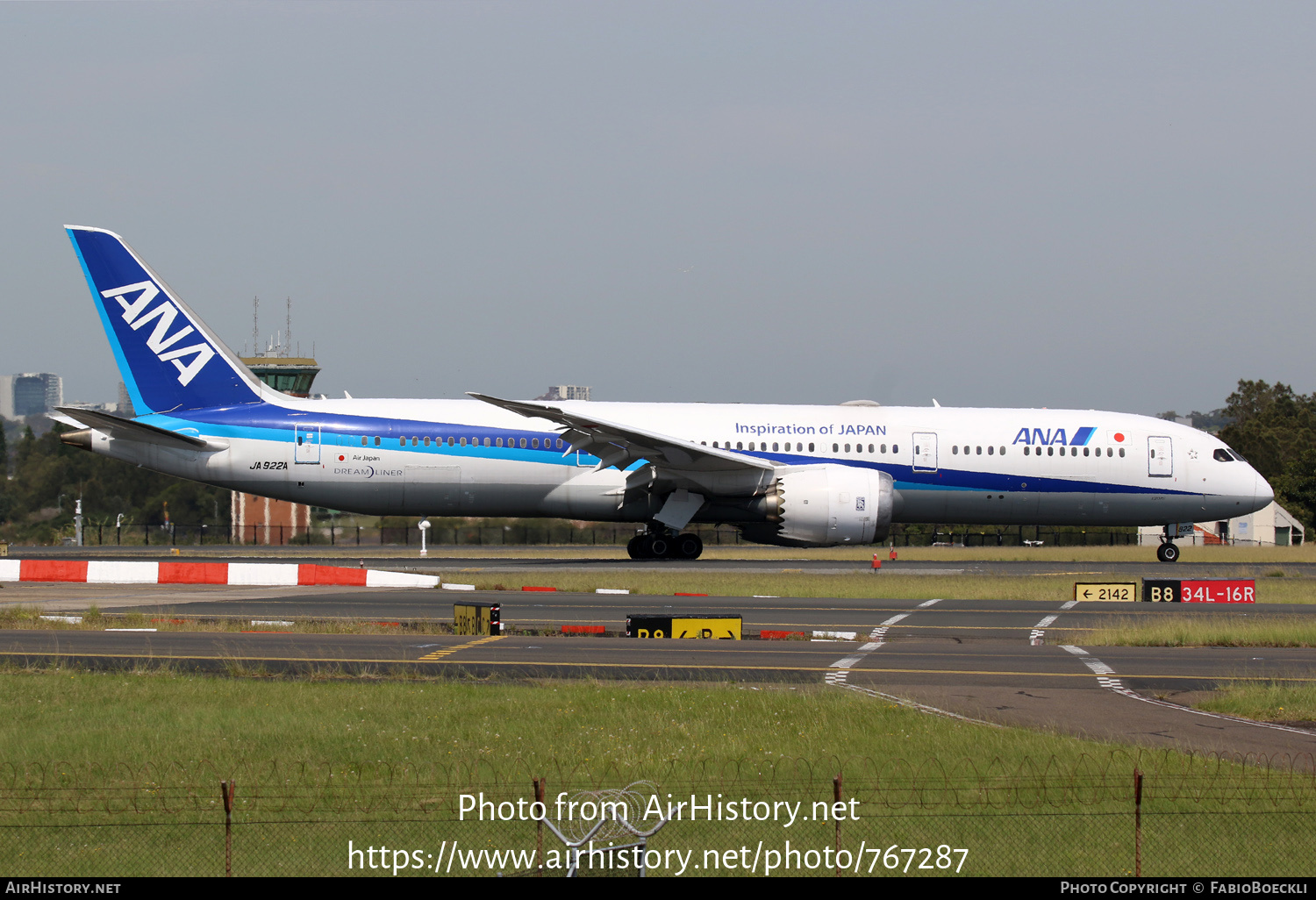 Aircraft Photo of JA822A | Boeing 787-8 Dreamliner | All Nippon Airways - ANA | AirHistory.net #767287