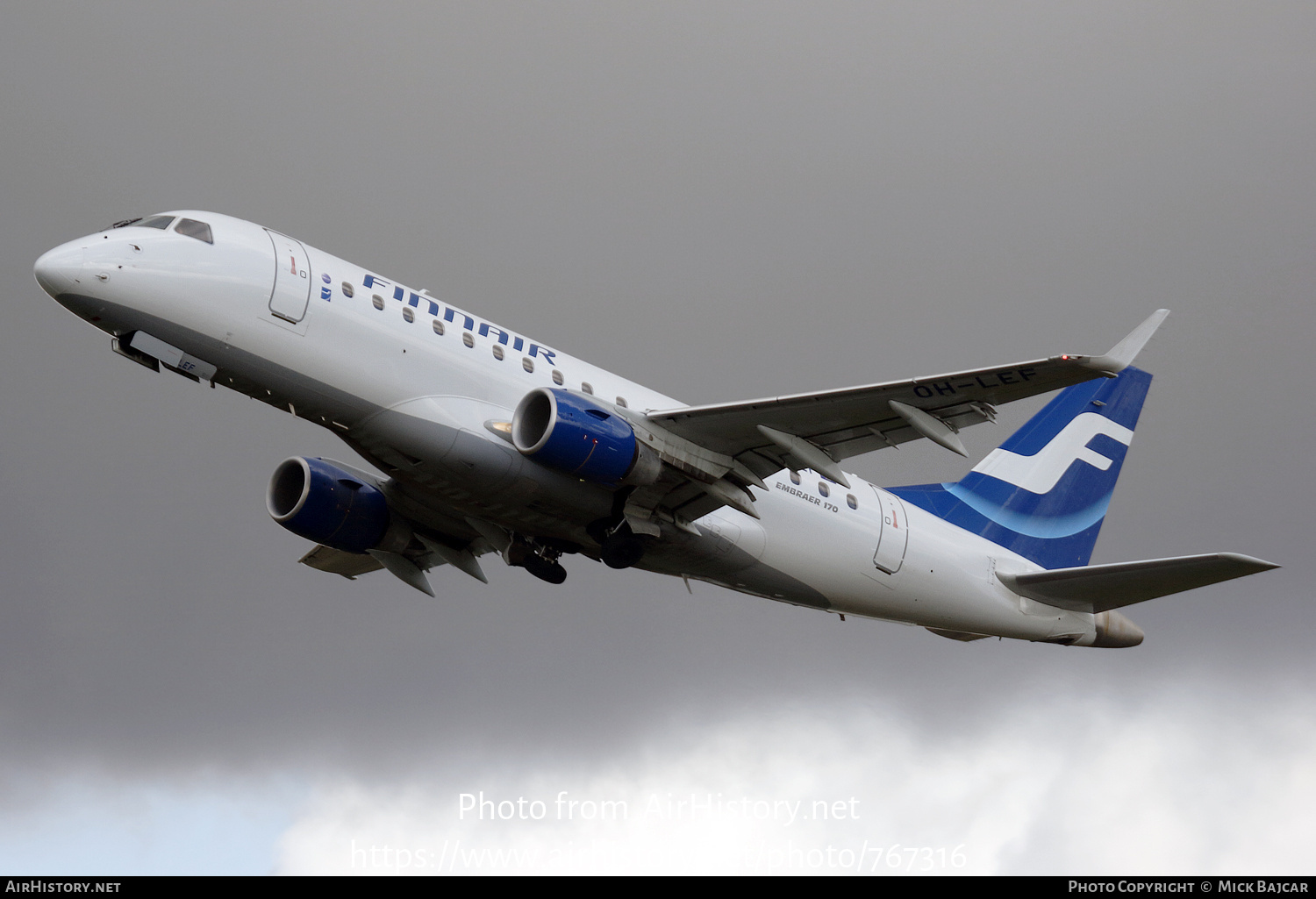 Aircraft Photo of OH-LEF | Embraer 170LR (ERJ-170-100LR) | Finnair | AirHistory.net #767316