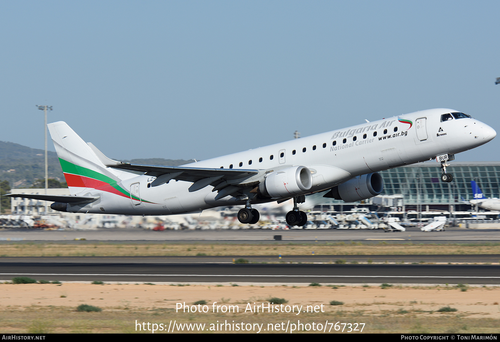 Aircraft Photo of LZ-BUR | Embraer 190STD (ERJ-190-100STD) | Bulgaria Air | AirHistory.net #767327