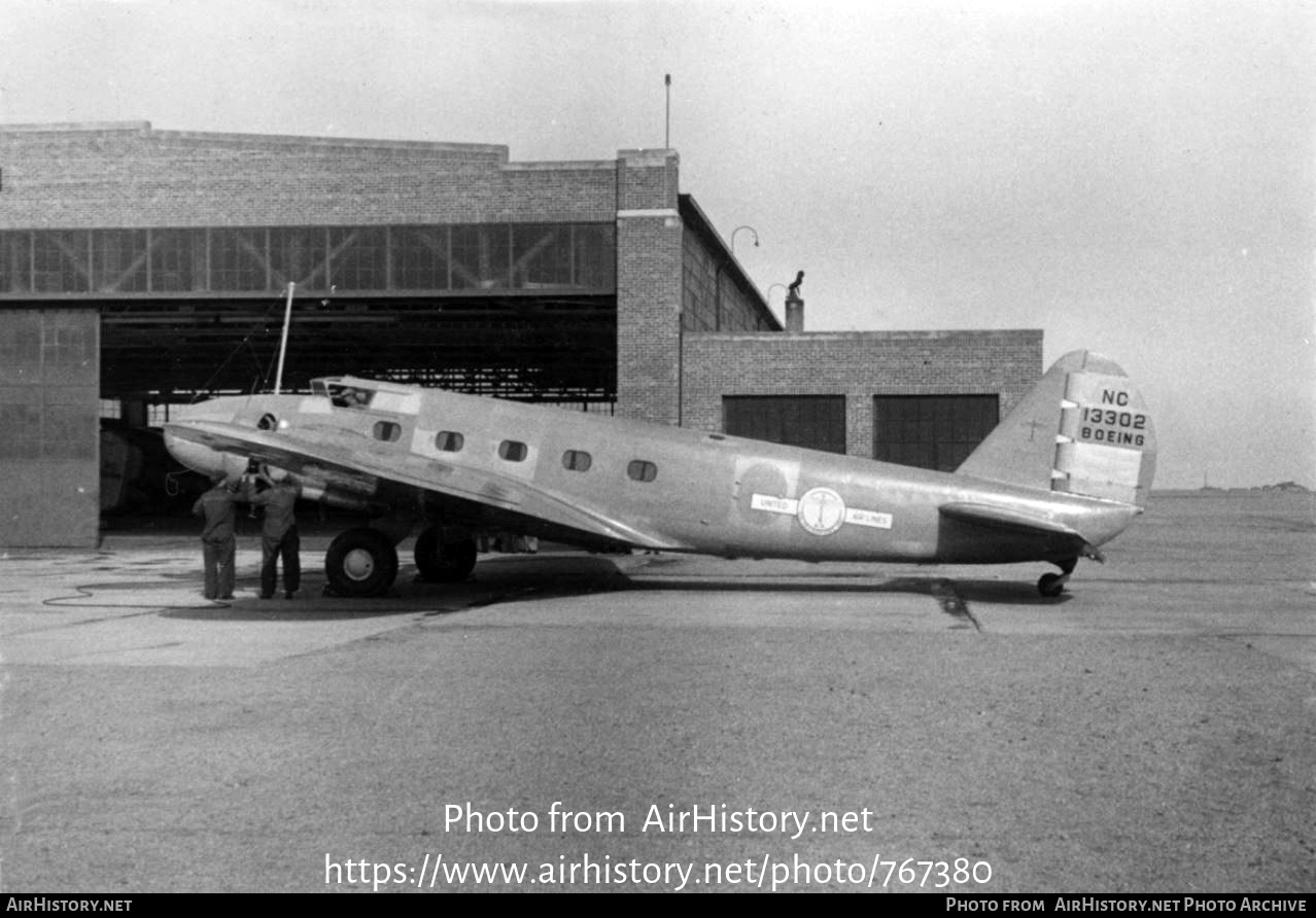 Aircraft Photo of NC13302 | Boeing 247 | United Air Lines | AirHistory.net #767380