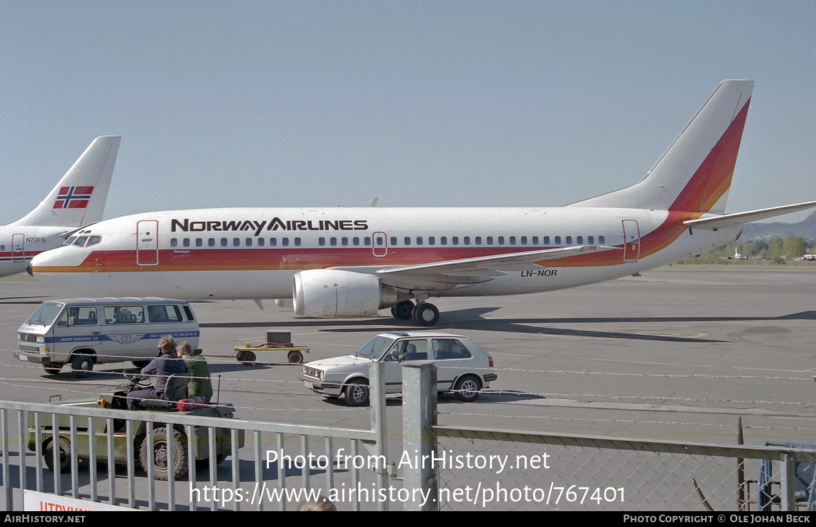 Aircraft Photo of LN-NOR | Boeing 737-33A | Norway Airlines | AirHistory.net #767401