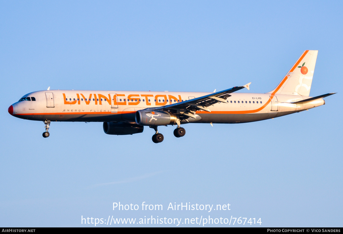 Aircraft Photo of EI-LVD | Airbus A321-231 | Livingston Energy Flight | AirHistory.net #767414