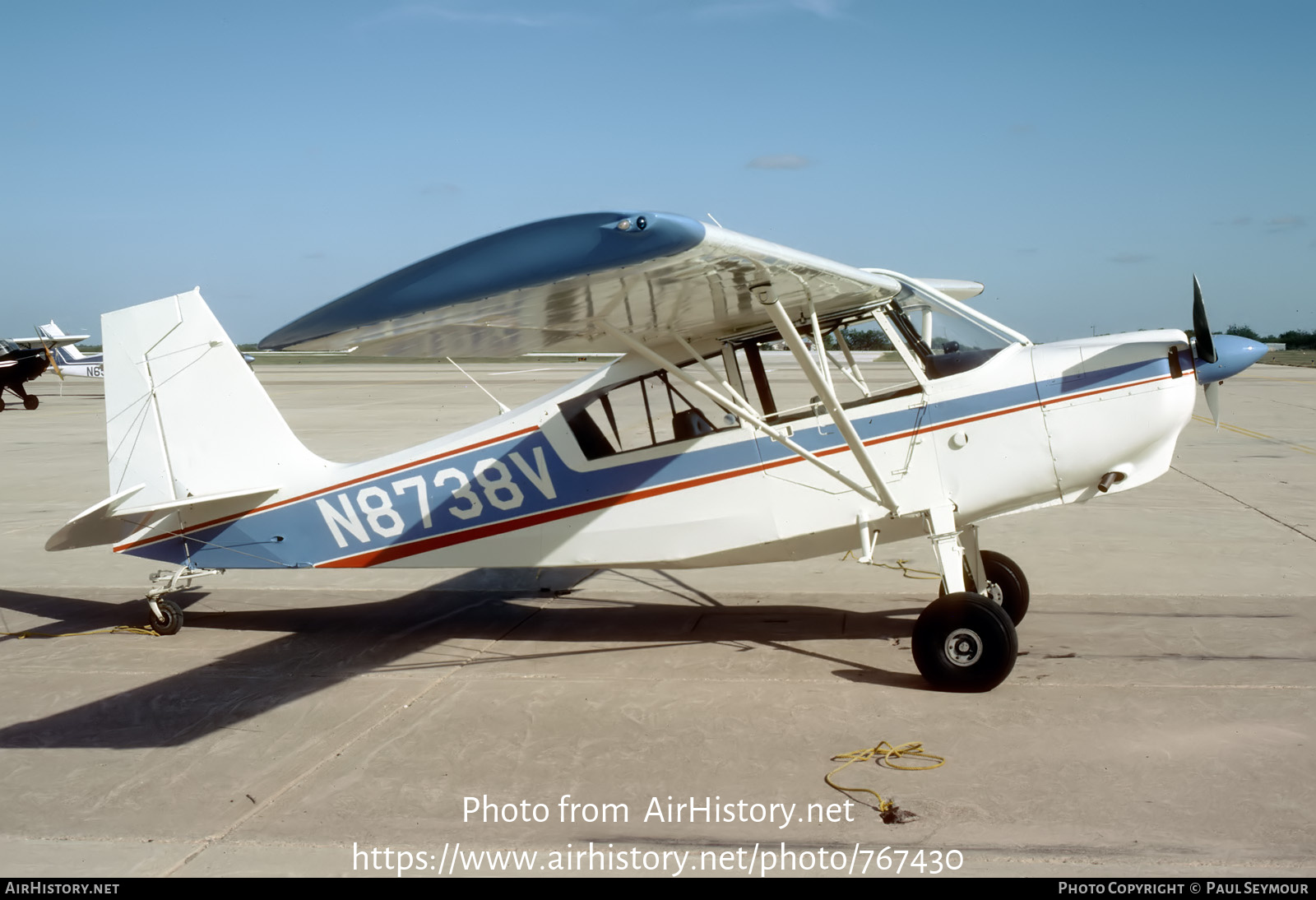 Aircraft Photo of N8738V | Bellanca 8GCBC Scout | AirHistory.net #767430