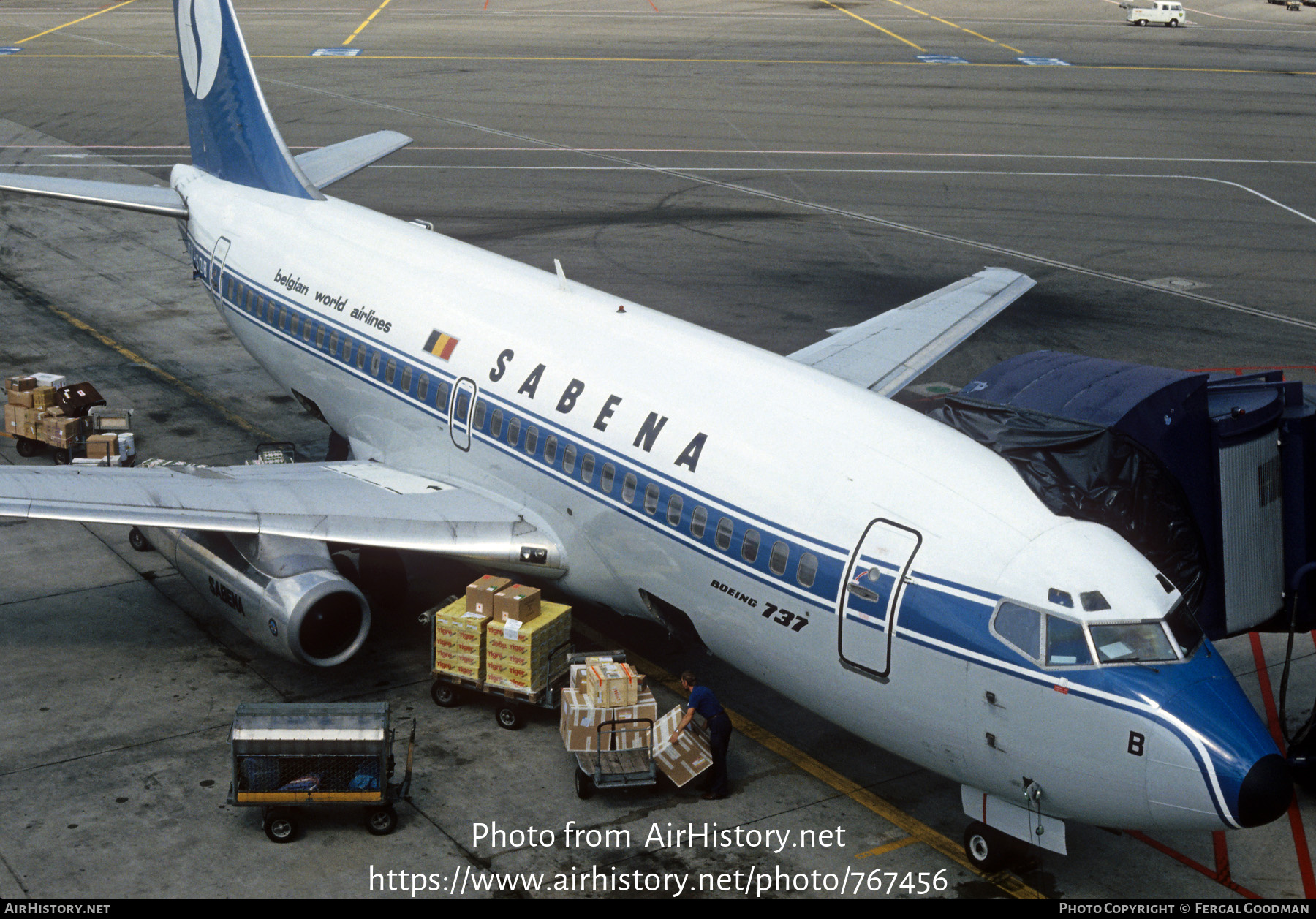 Aircraft Photo of OO-SDB | Boeing 737-229/Adv | Sabena | AirHistory.net #767456