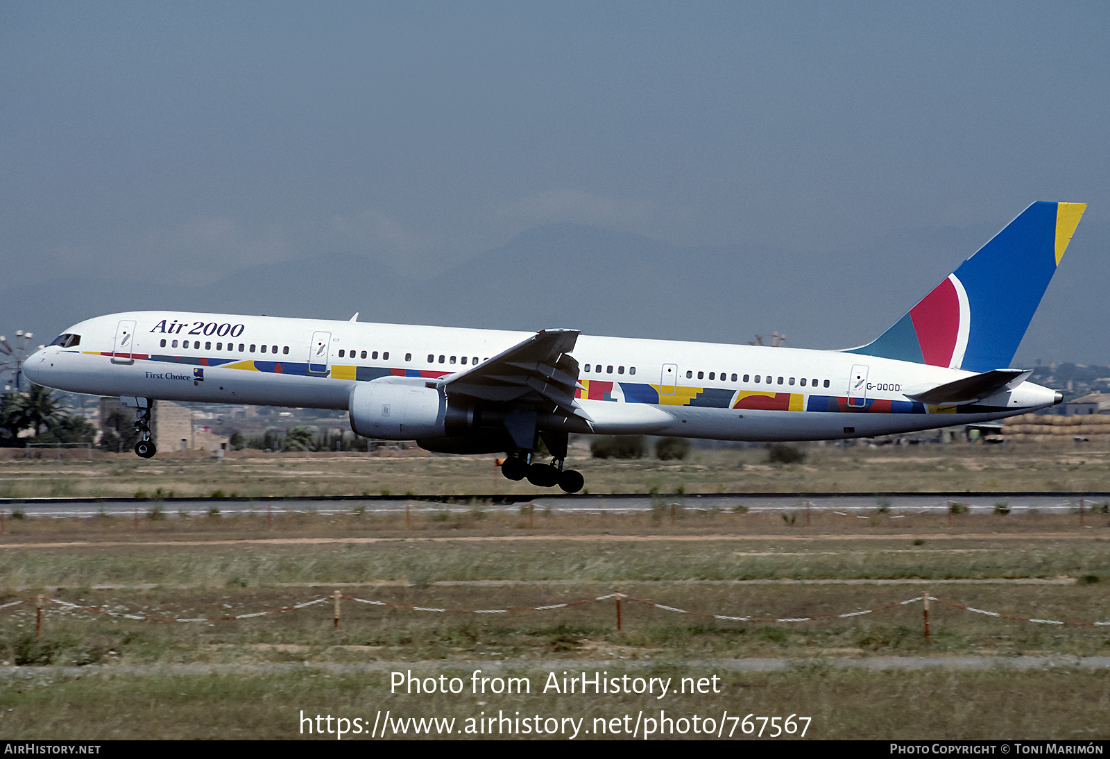 Aircraft Photo of G-OOOD | Boeing 757-28A | Air 2000 | AirHistory.net #767567