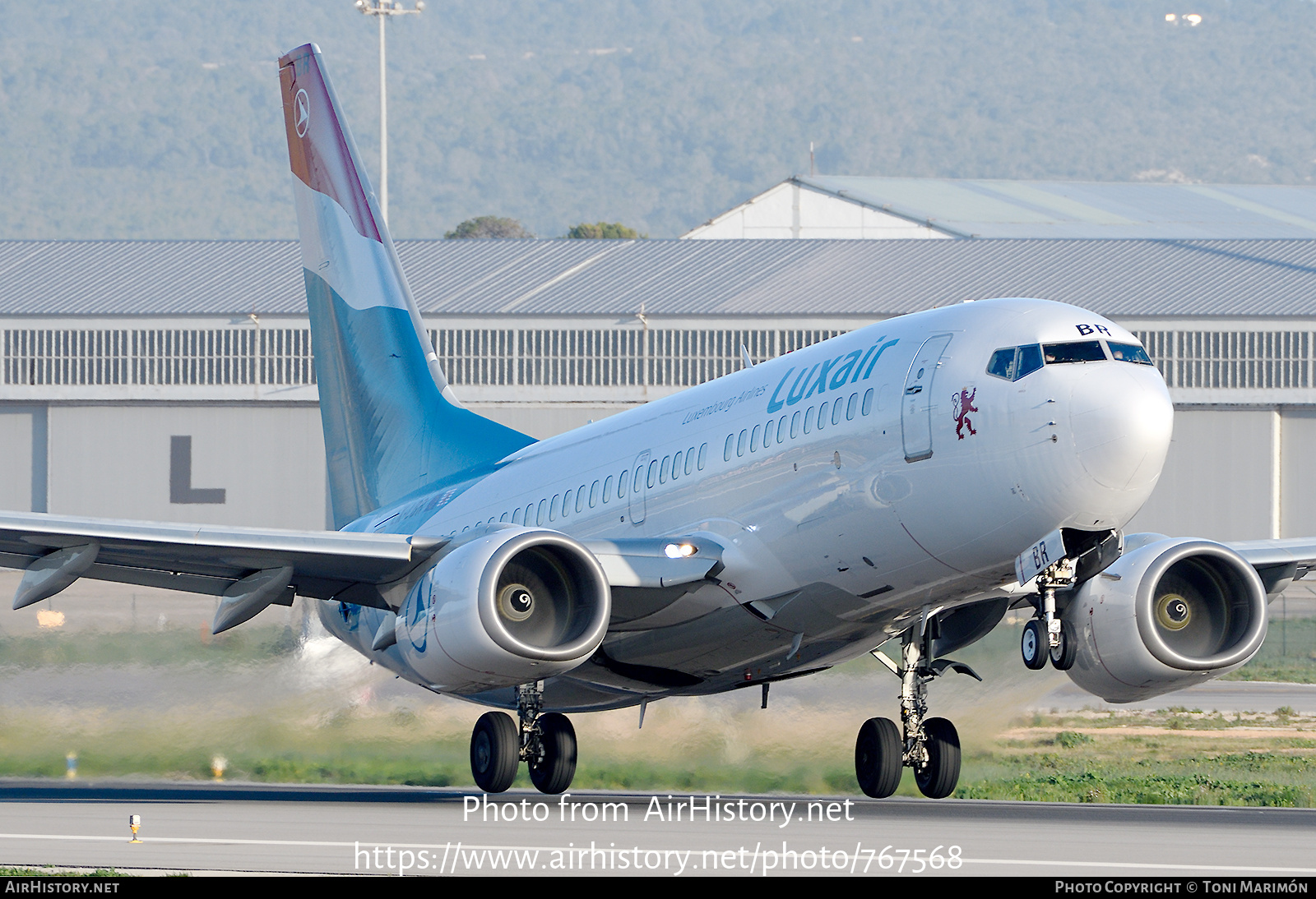 Aircraft Photo of LX-LBR | Boeing 737-7K2 | Luxair | AirHistory.net #767568