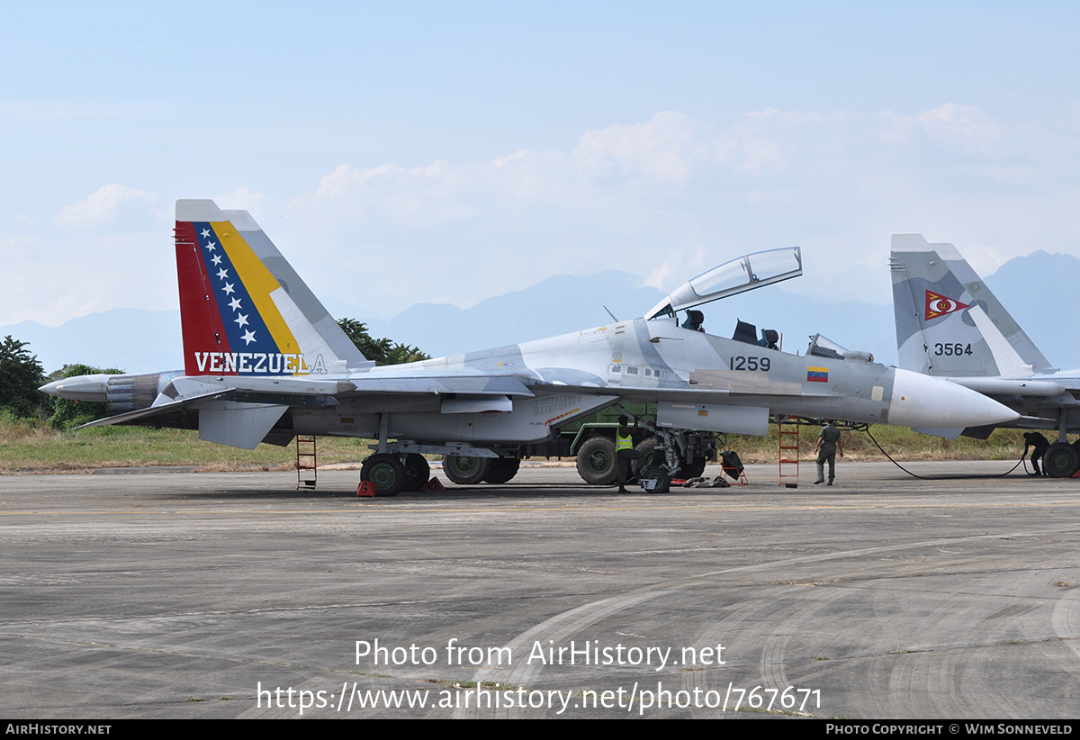 Aircraft Photo of 1259 | Sukhoi Su-30MK2 | Venezuela - Air Force | AirHistory.net #767671