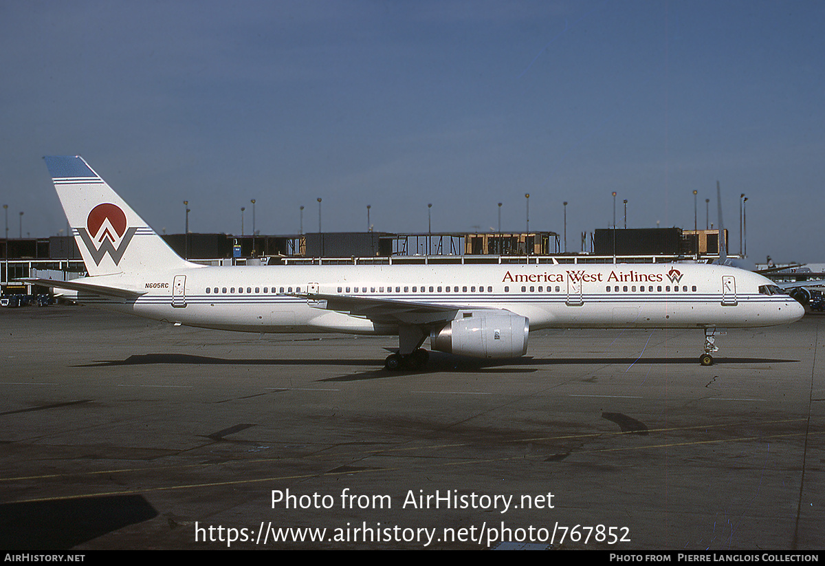 Aircraft Photo of N605RC | Boeing 757-2S7 | America West Airlines | AirHistory.net #767852