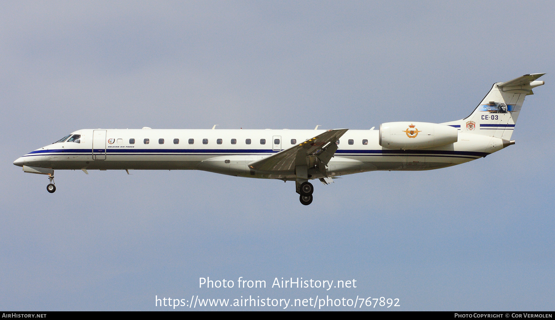 Aircraft Photo of CE-03 | Embraer ERJ-145LR (EMB-145LR) | Belgium - Air Force | AirHistory.net #767892