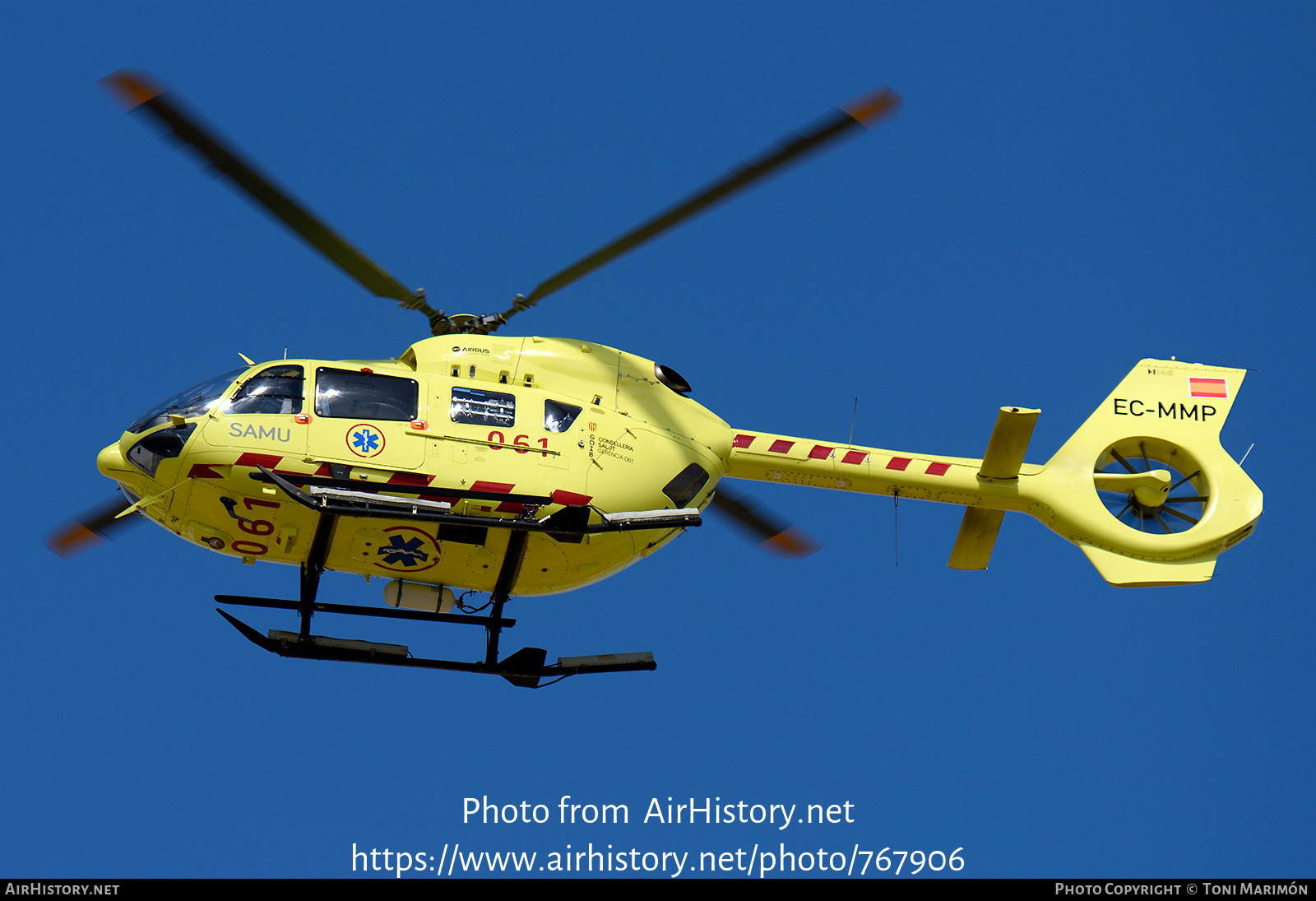 Aircraft Photo of EC-MMP | Airbus Helicopters EC-145T-2 | SAMU - Servicios de Asistencia Médica de Urgencias | AirHistory.net #767906