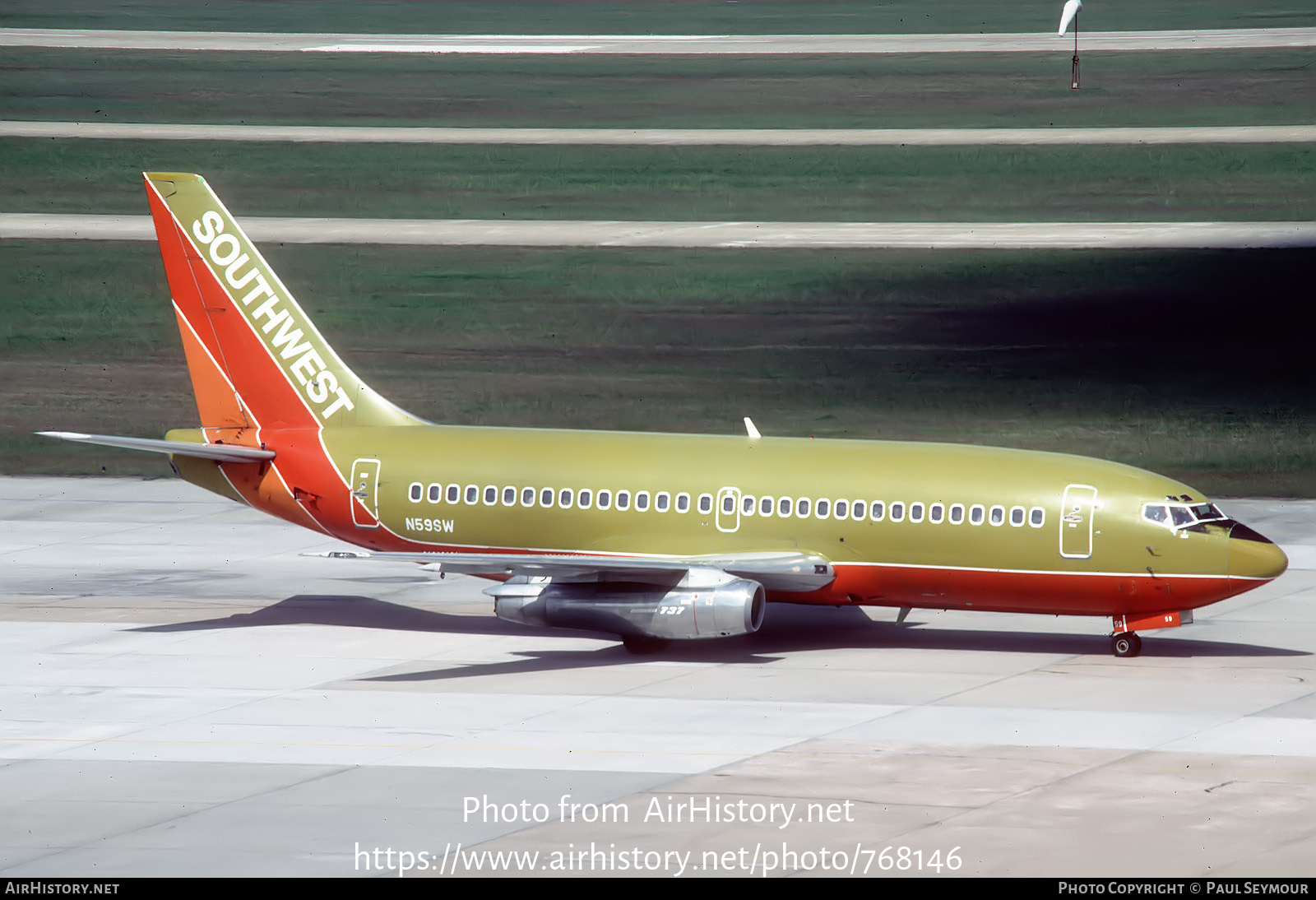 Aircraft Photo of N59SW | Boeing 737-2H4 | Southwest Airlines | AirHistory.net #768146