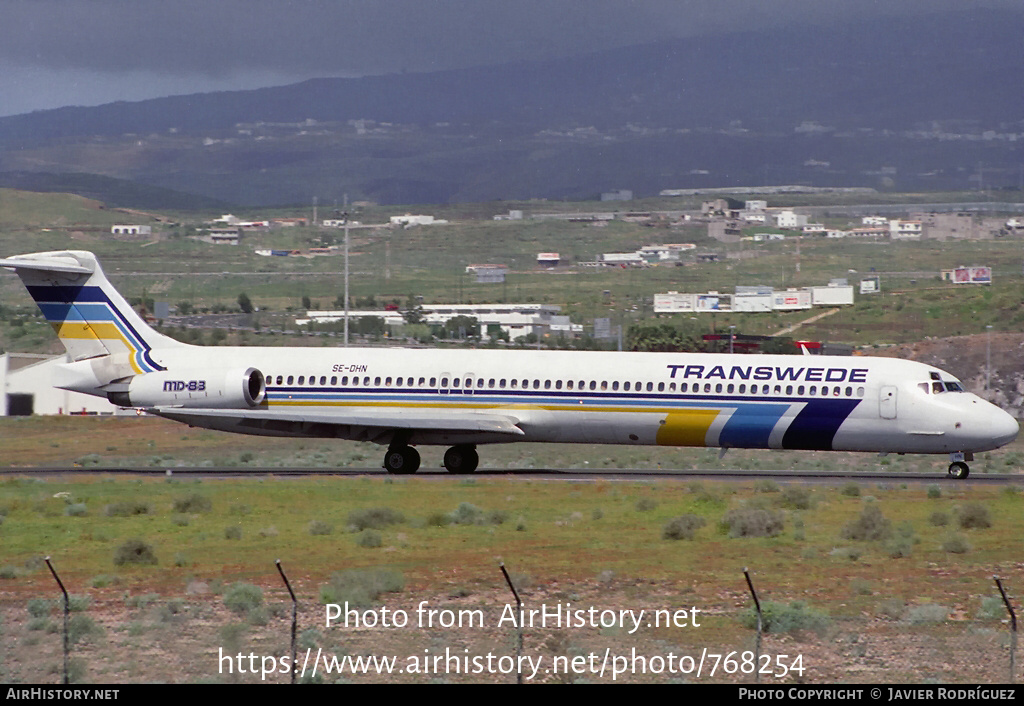 Aircraft Photo of SE-DHN | McDonnell Douglas MD-83 (DC-9-83) | Transwede Airways | AirHistory.net #768254